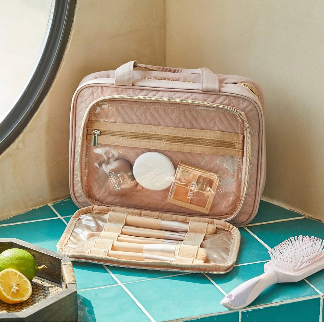 The Space Saver Pro Hanging Toiletry Bag