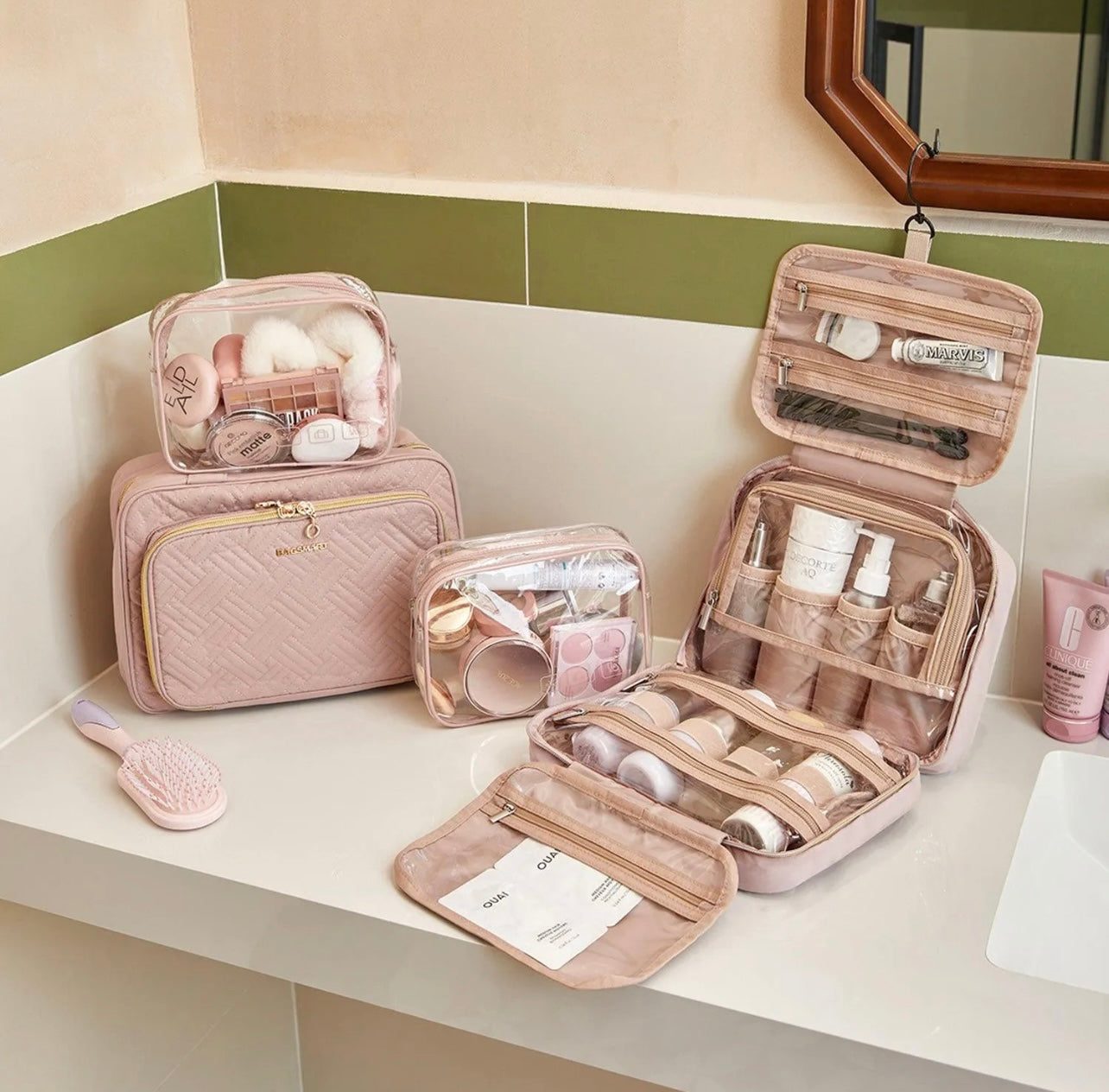 The Space Saver Pro Hanging Toiletry Bag