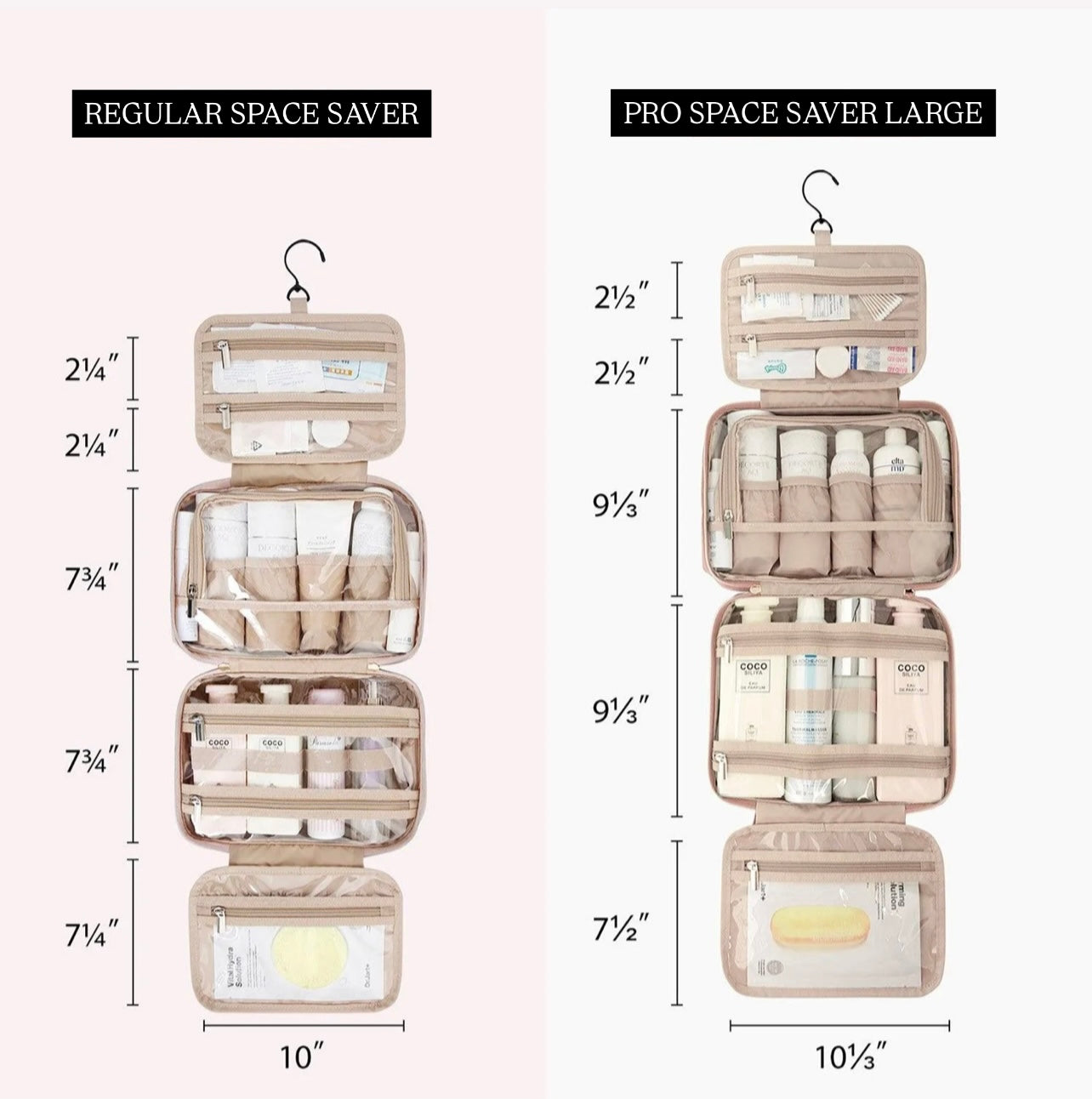 The Space Saver Pro Hanging Toiletry Bag