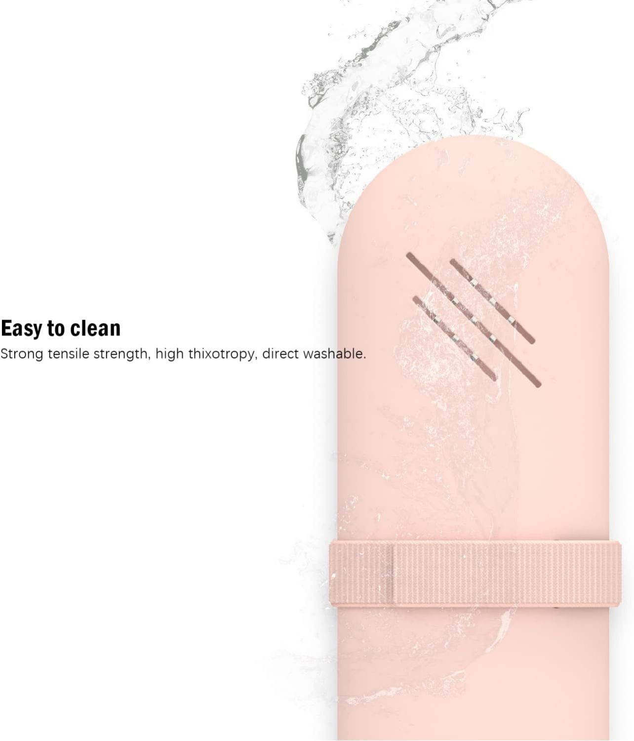 Silicone Brush Holder Pink