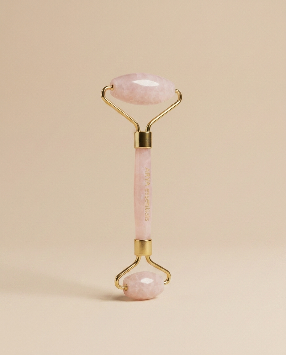 Rose Quartz Roller alternate angle