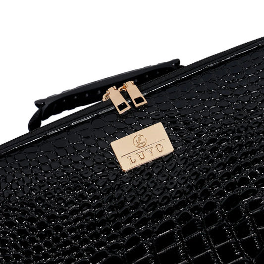 Crocodile Cosmetic Case Onyx Black