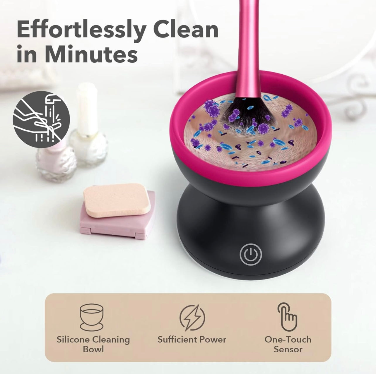 Electric Makeup Brush Cleaner Machine