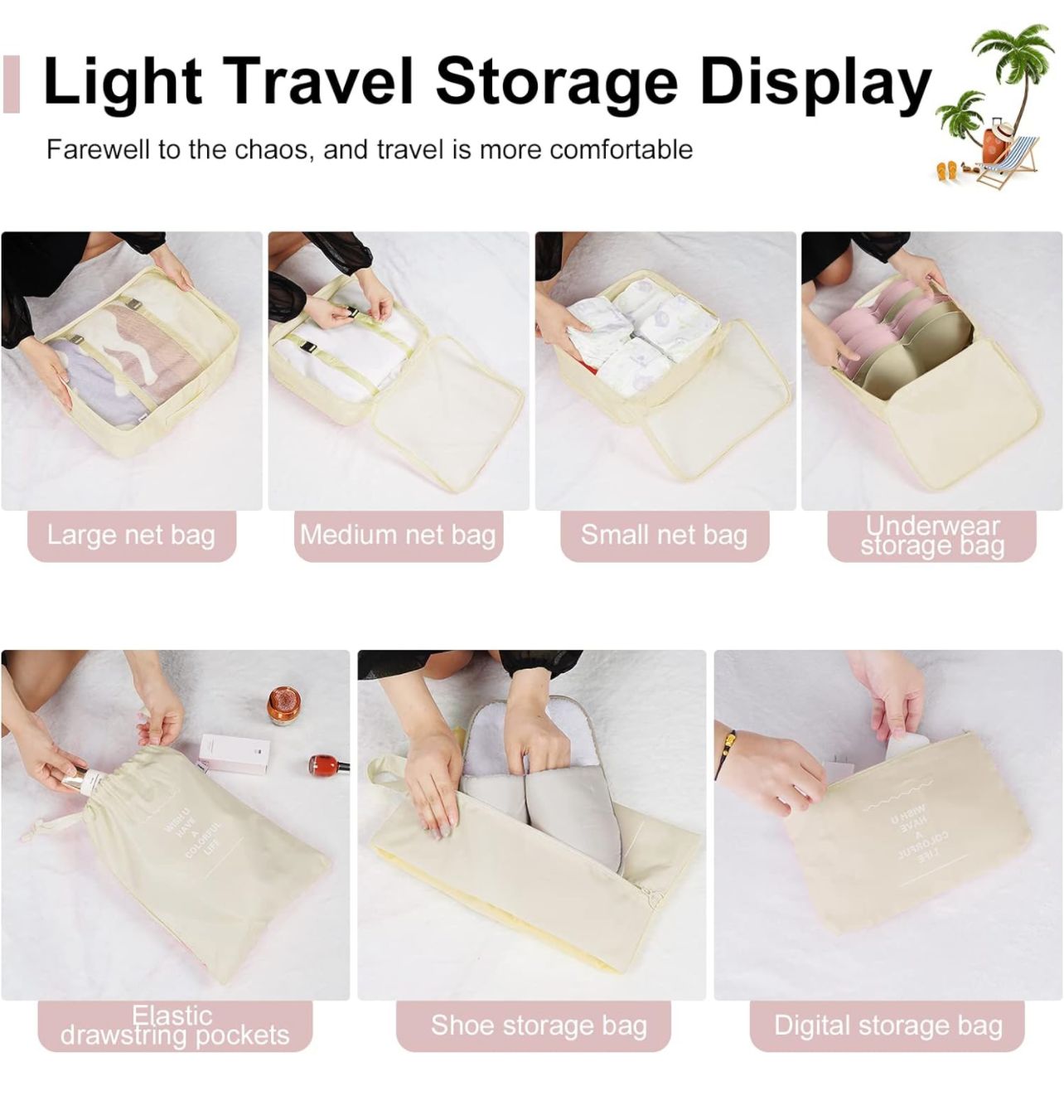 7 Pieces Packing Cubes