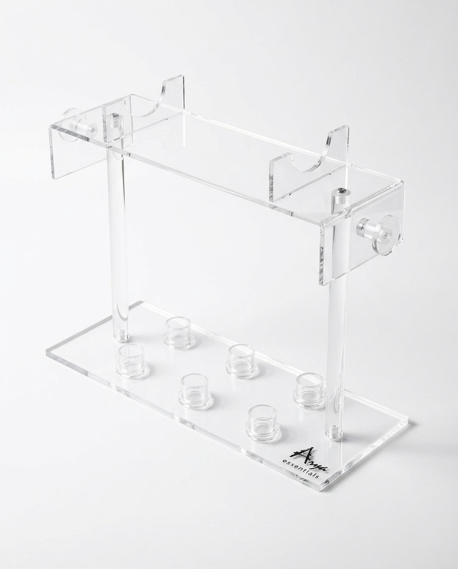 Arya Acrylic Styler Stand - angle view