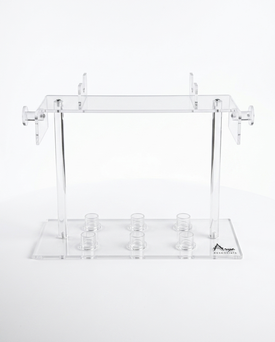 Arya Acrylic Styler Stand - front view