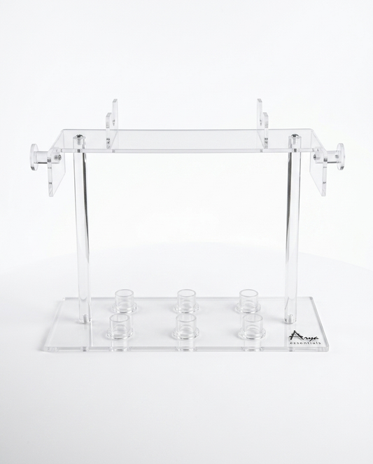 Arya Acrylic Styler Stand - front view