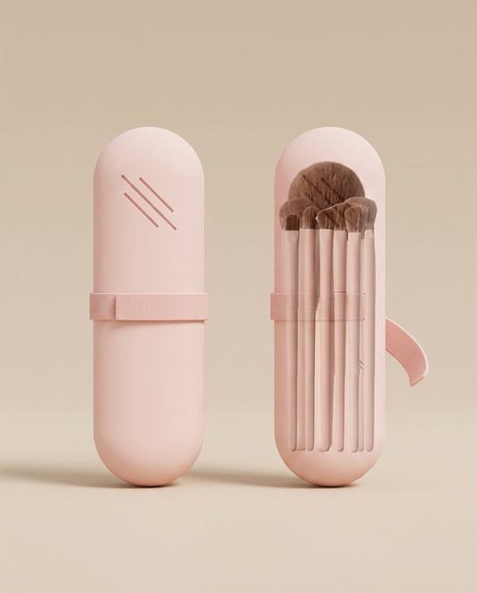 Silicone Brush Holder Pink