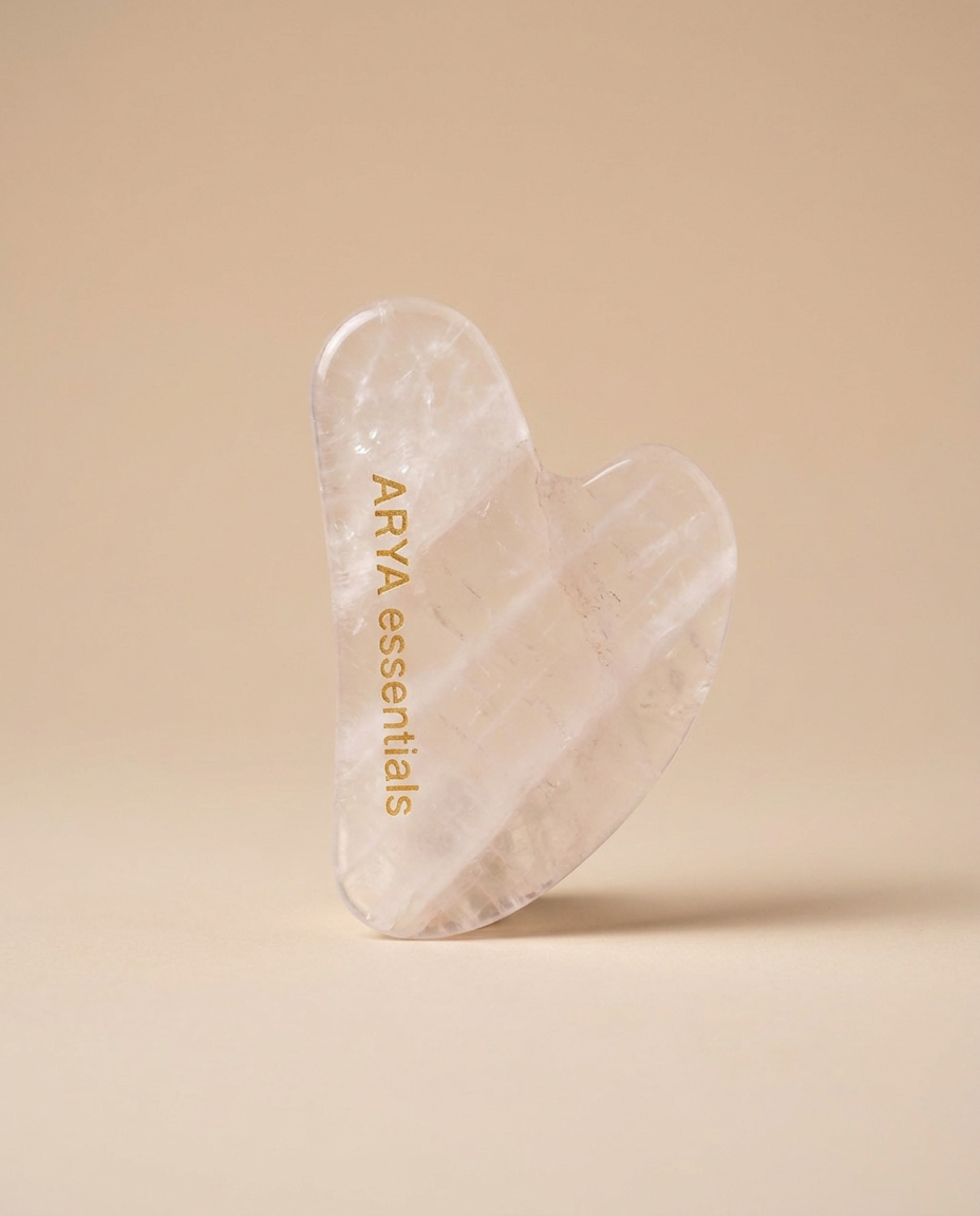 Rose Quartz Gua Sha studio photo