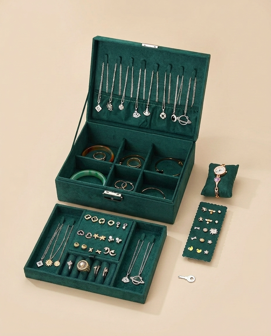 Velvet Jewelry Case alternate angle