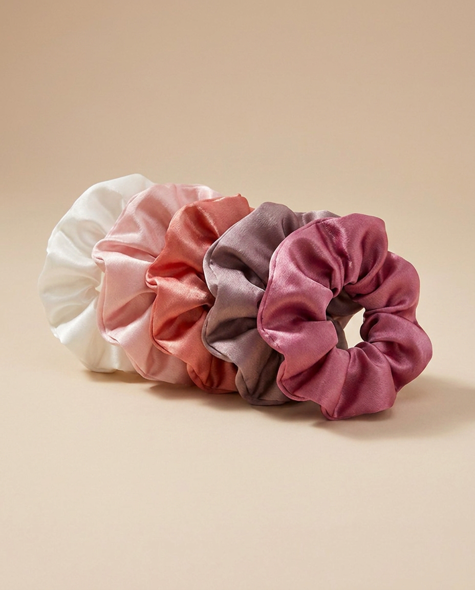 Silk Scrunchie Set alternate angle