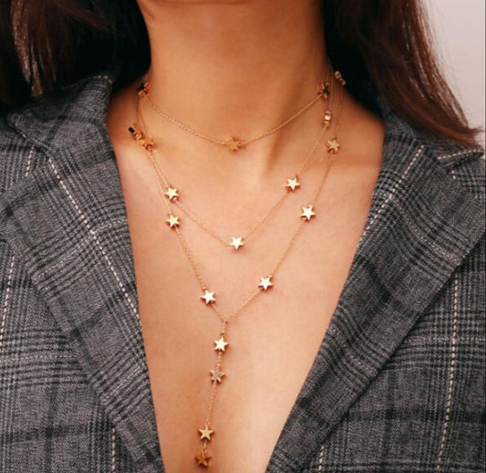 Layered Star Necklace