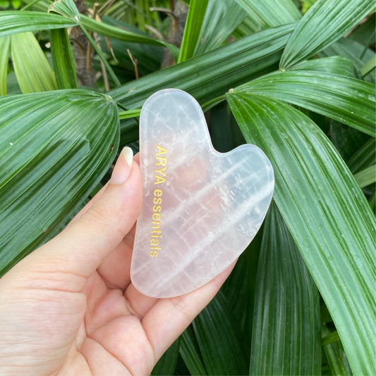 Rose Quartz Gua Sha Facial Lifting Tool